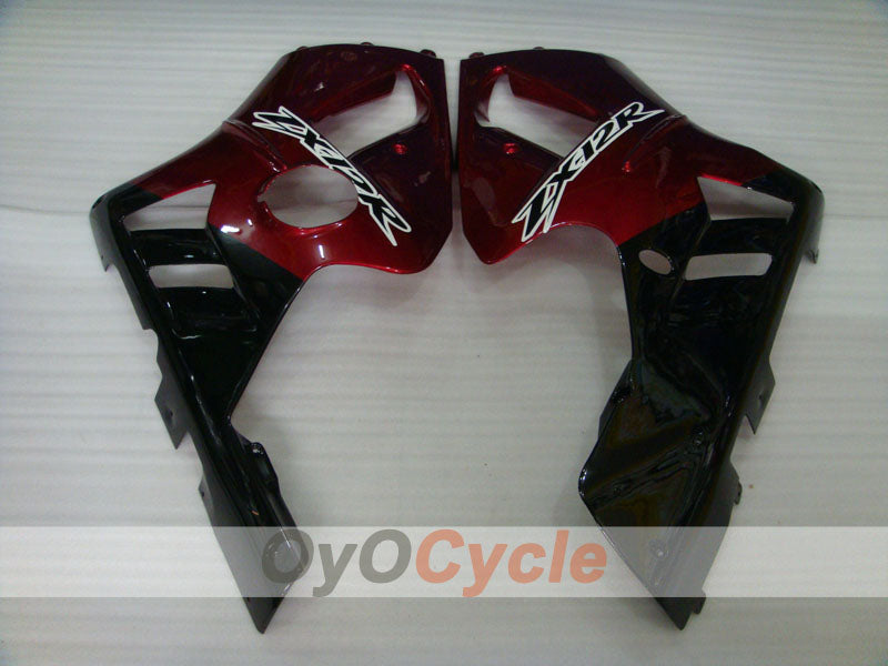 Spritzguss-Verkleidungssatz für NINJA ZX-12R, 02-05 - Rot, Schwarz - Werksdesign #OYO87903105