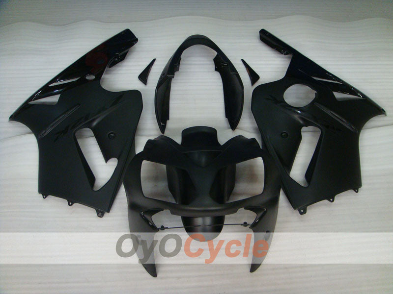 Spritzguss-Verkleidungssatz für NINJA ZX-12R 02-05 - Schwarz, Matt - Werksstil #OYO87903108