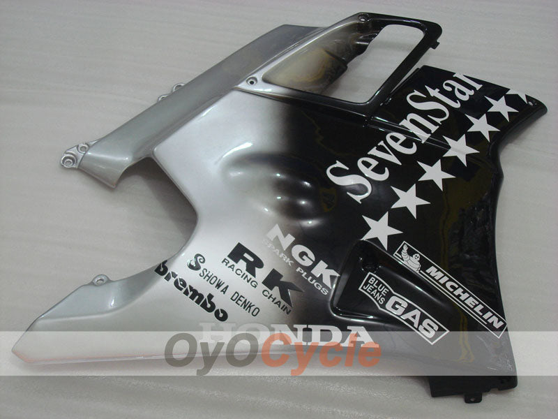 Verkleidungssatz für Honda CBR600 F2 91-94 - Schwarz, Silber - SevenStars #OYO87903112