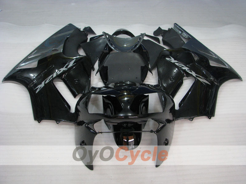Spritzguss-Verkleidungssatz für NINJA ZX-12R 02-05 - Schwarz, Grau - Werksstil #OYO87903114