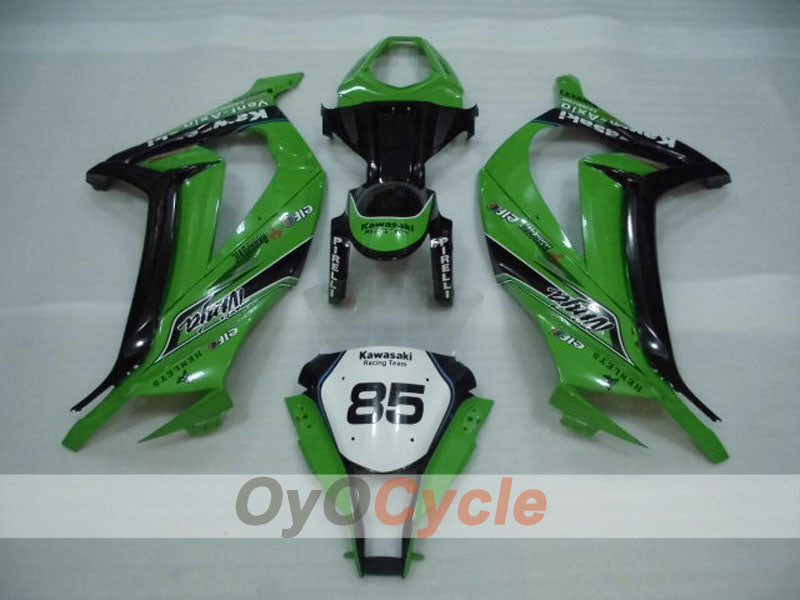 Einspritzverkleidungssatz für 11-15 NINJA ZX-10R - Grün, Schwarz - PIRELLI #OYO87903136