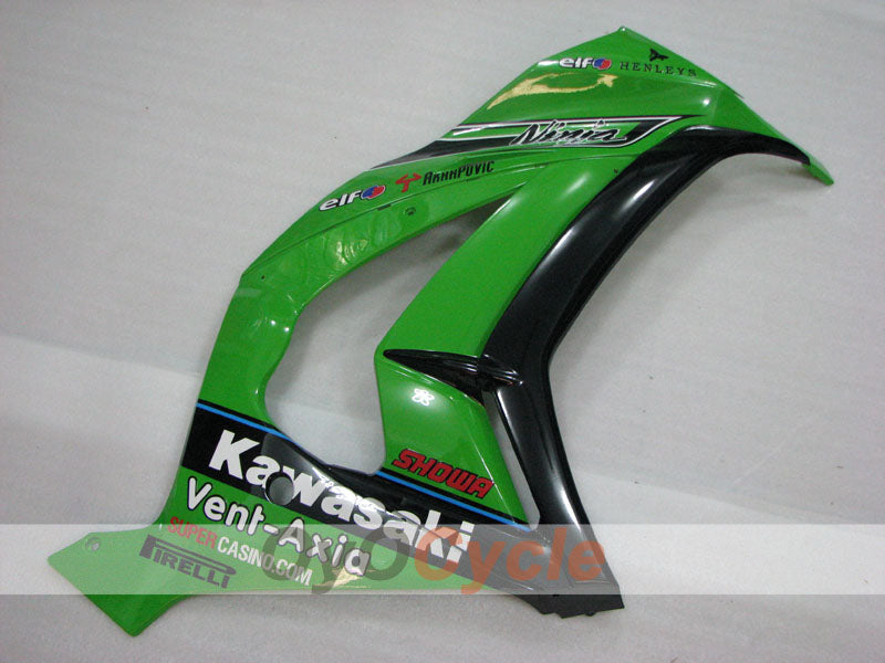 Einspritzverkleidungssatz für 11-15 NINJA ZX-10R - Grün, Schwarz - PIRELLI #OYO87903136