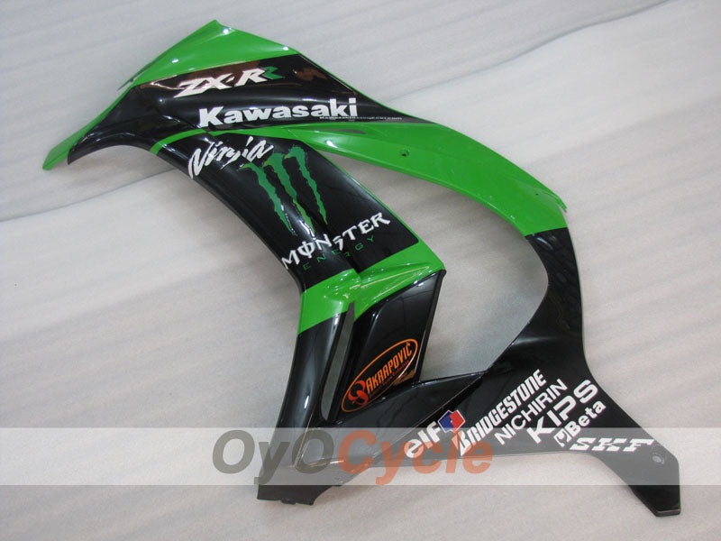 Einspritzverkleidungssatz für 11-15 NINJA ZX-10R - Grün, Schwarz - Werksstil #OYO87903139