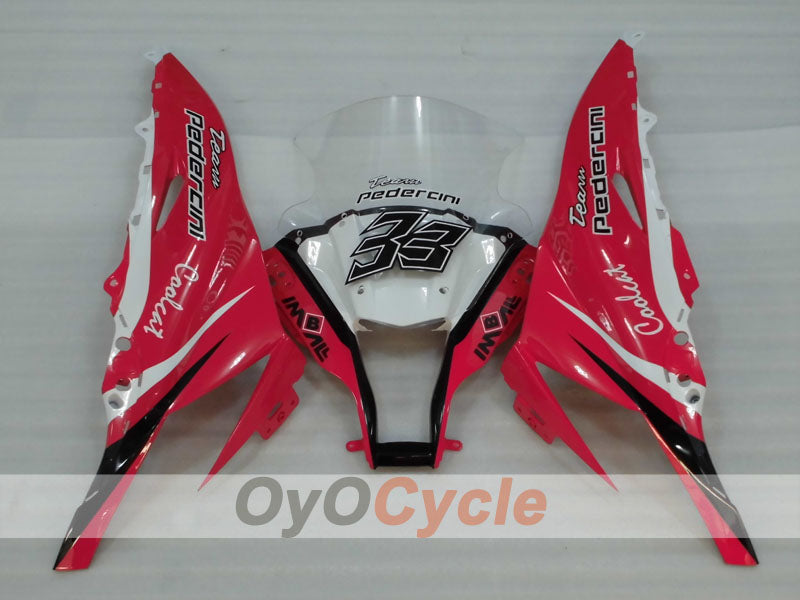 Einspritzverkleidungssatz für 11-15 NINJA ZX-10R - Rot, Schwarz - PIRELLI #OYO87903140