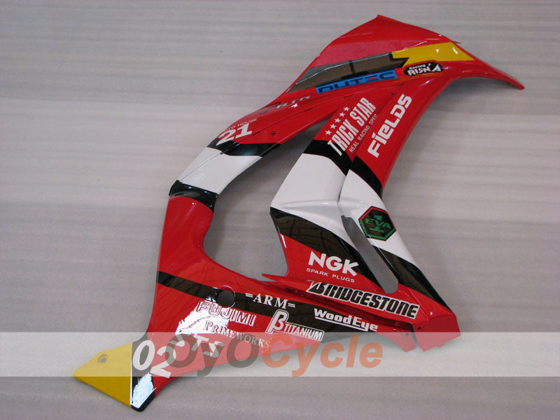 Einspritzverkleidungssatz für 11-15 NINJA ZX-10R - Rot, Schwarz - Werksstil #OYO87903141