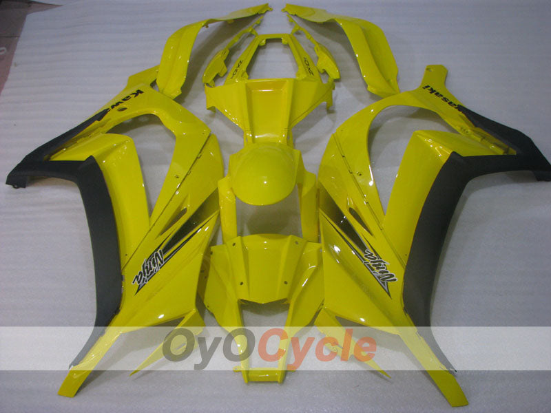 Einspritzverkleidungssatz für 11-15 NINJA ZX-10R - Gelb, Schwarz - Werksstil #OYO87903143