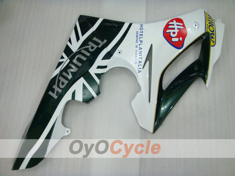 Einspritzverkleidungssatz für Triumph Daytona 675 06-08 - Grün, Weiß - Werksdesign #OYO87903151