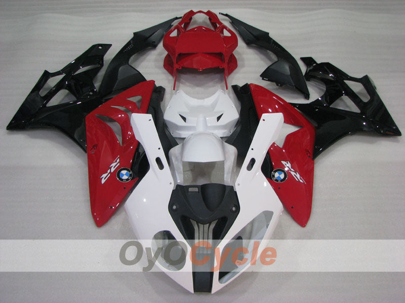 Einspritzverkleidungssatz für BMW S1000RR 09-14 - Rot, Weiß - Castrol #OYO87903153