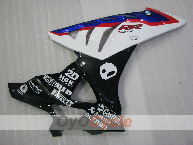 Einspritzverkleidungssatz für BMW S1000RR 09-14 - Blau, Weiß - Castrol #OYO87903154