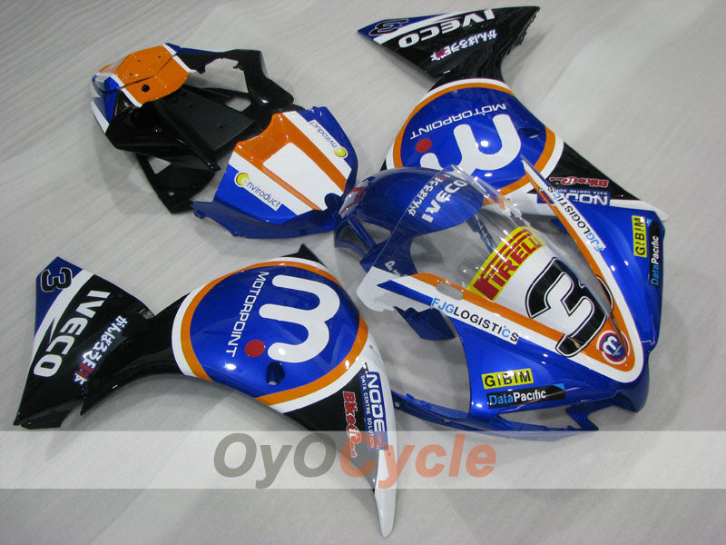 Einspritzverkleidungssatz für 12-14 YZF-R1 - Blau, Schwarz - Werksdesign #OYO87903171