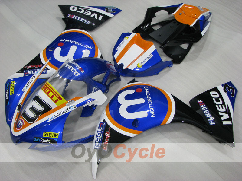 Einspritzverkleidungssatz für 12-14 YZF-R1 - Blau, Schwarz - Werksdesign #OYO87903171