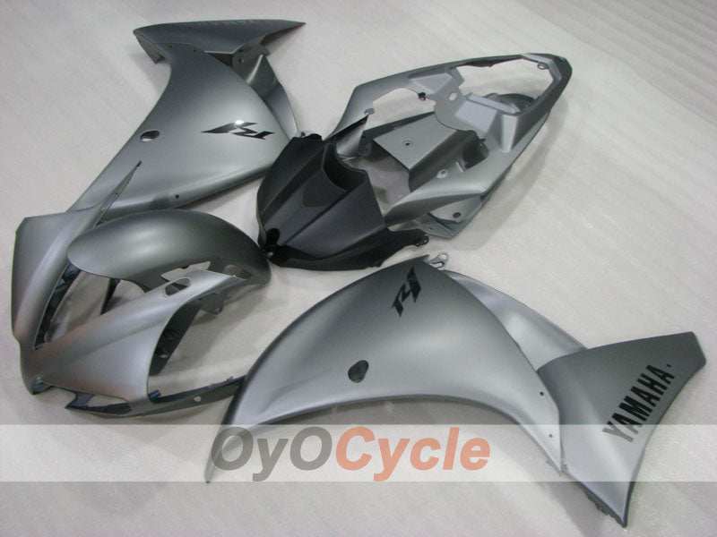 Einspritzverkleidungssatz für 12-14 YZF-R1 - Schwarz, Grau, Matt - Werksdesign #OYO87903179