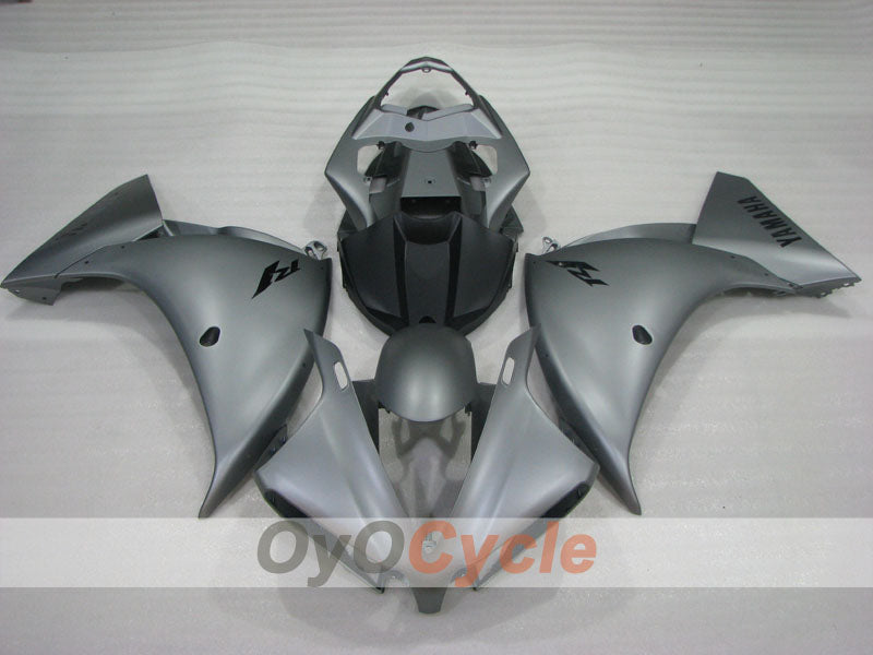 Einspritzverkleidungssatz für 12-14 YZF-R1 - Schwarz, Grau, Matt - Werksdesign #OYO87903179