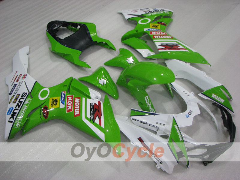 Einspritz-Verkleidungssatz für 11-26 GSX R750 - Grün, Weiß - MICHELIN, MOTUL #OYO87903194 Hauptbild