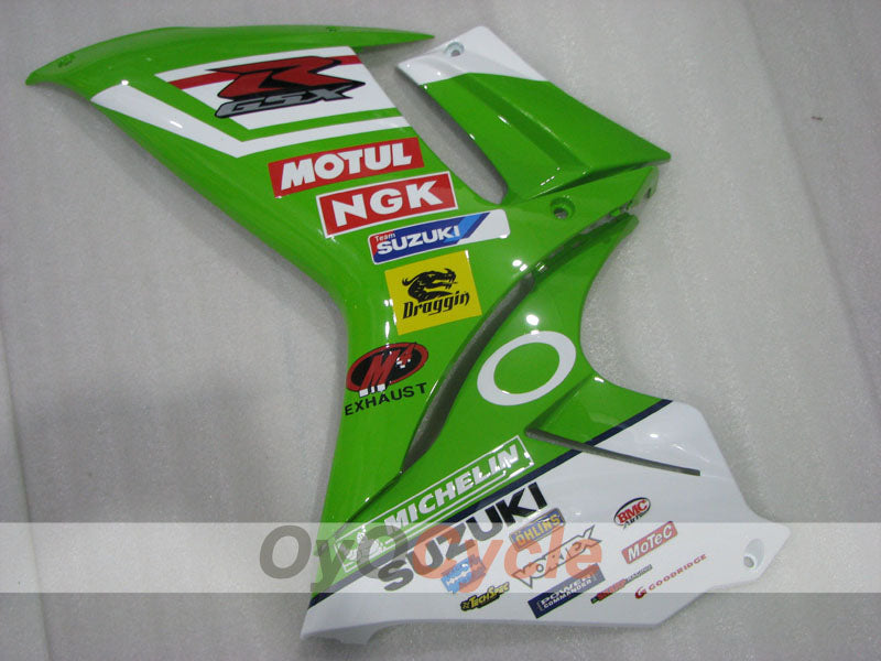 Einspritz-Verkleidungssatz für 11-26 GSX R750 - Grün, Weiß - MICHELIN, MOTUL #OYO87903194