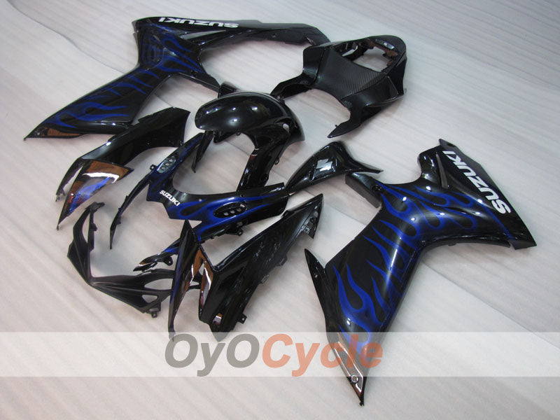 Einspritz-Verkleidungssatz für 11-26 GSX R750 - Blau, Schwarz - Flame #OYO87903195 Hauptbild