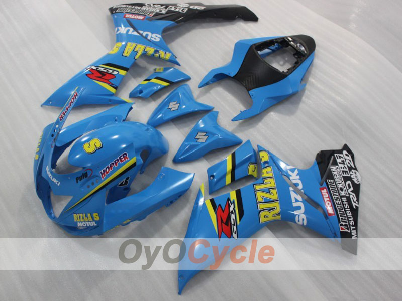 Einspritz-Verkleidungssatz für 11-26 GSX R750 - Blau, Schwarz - Rizla+ #OYO87903196