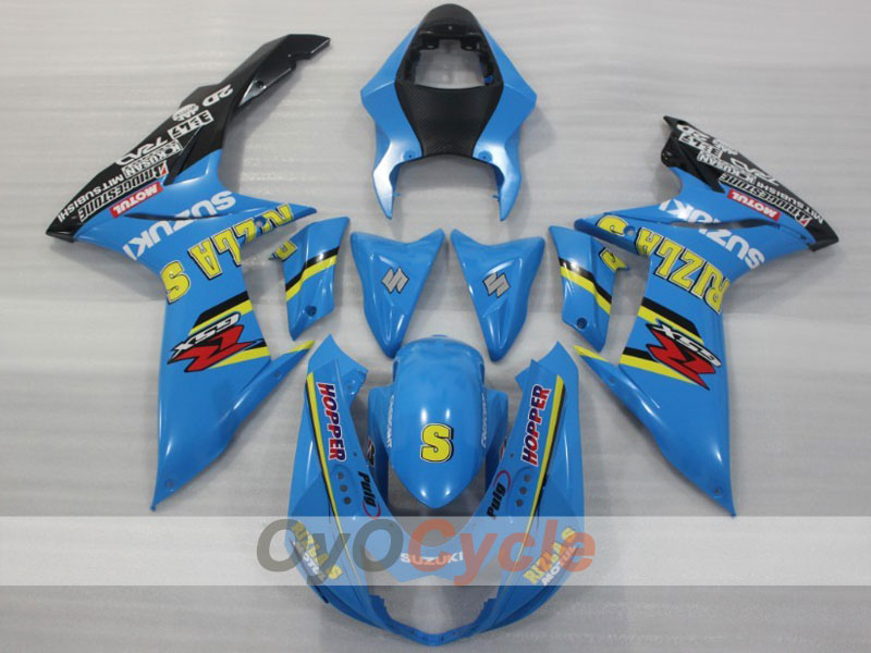 Einspritz-Verkleidungssatz für 11-26 GSX R750 - Blau, Schwarz - Rizla+ #OYO87903196
