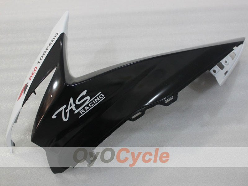 Einspritzverkleidungsset für GSX R600 11-26 - Weiß, Schwarz - Werksstil #OYO87903220