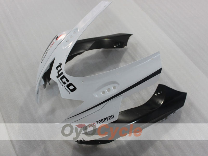 Einspritzverkleidungsset für GSX R600 11-26 - Weiß, Schwarz - Werksstil #OYO87903220