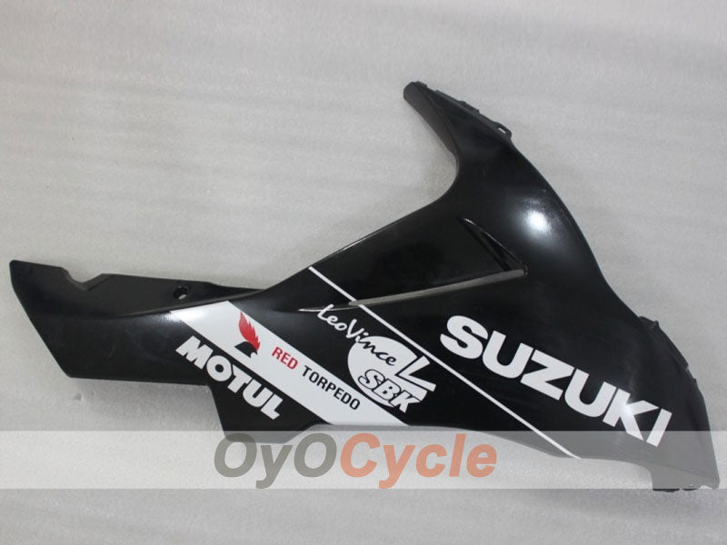 Einspritzverkleidungsset für GSX R600 11-26 - Weiß, Schwarz - Werksstil #OYO87903220