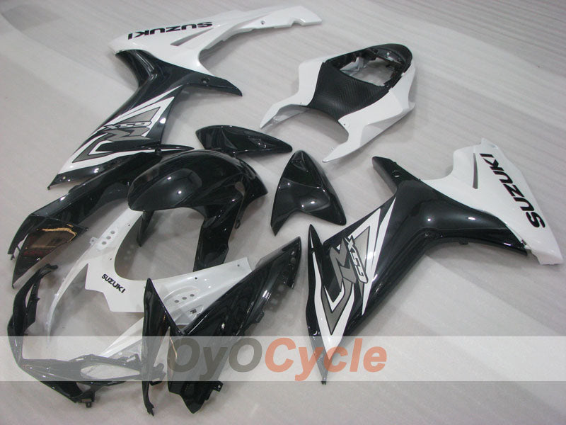 Verkleidungssatz für Einspritzmodelle 11-26 GSX R600 - Weiß, Schwarz - Werksdesign #OYO87903236 Hauptbild