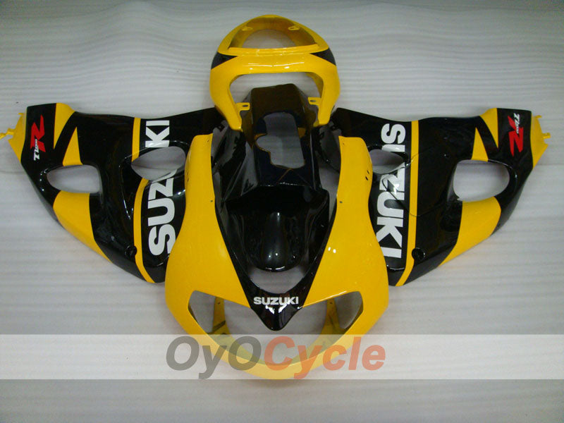 Verkleidungssatz für Einspritzmodelle der TL1000R, 98-03 - Gelb, Schwarz - Werksstil #OYO87903286