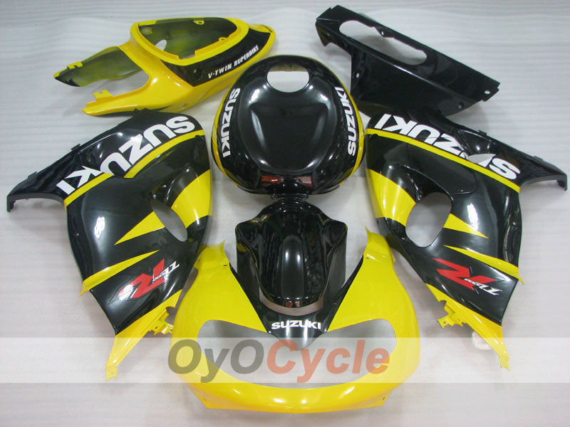 Verkleidungssatz für Einspritzmodelle der TL1000R, 98-03 - Gelb, Schwarz - Werksstil #OYO87903289