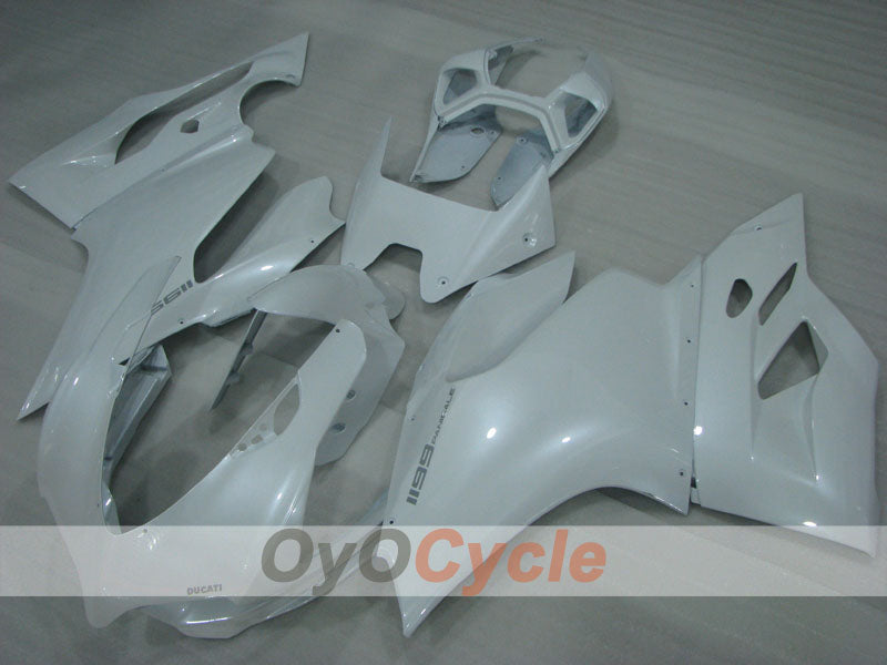 Einspritz-Verkleidungssatz für Ducati 1199, Baujahre 11-14 - Weiß - Werksstil #OYO87903384