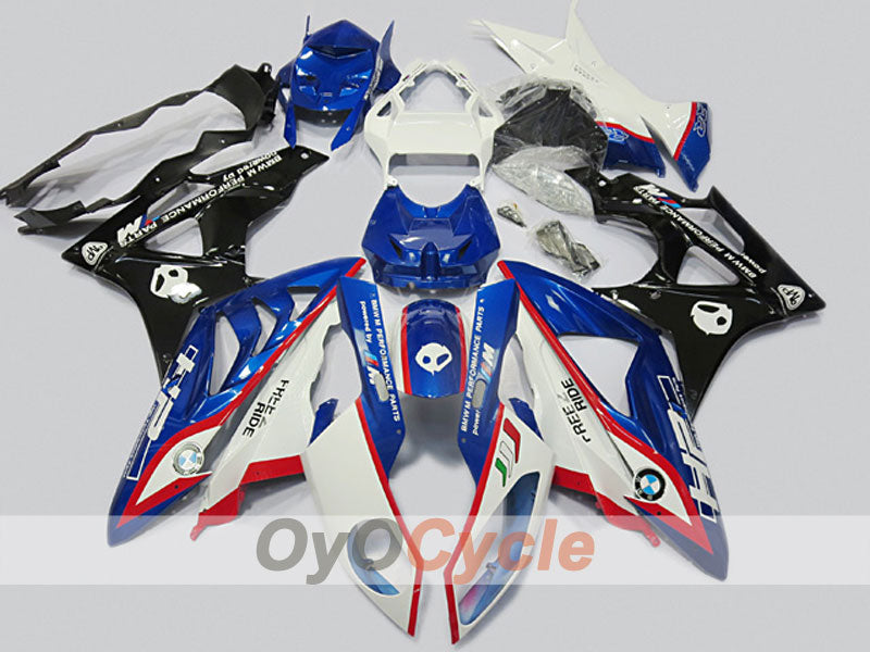 Einspritz-Verkleidungskit für BMW S1000RR, Baujahre 09-14 - Blau, Weiß, Schwarz - Performance #OYO87904542 Hauptbild