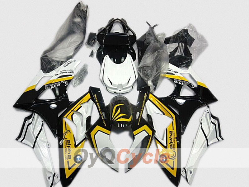 Einspritz-Verkleidungssatz für BMW S1000RR 09-14 - Gelb, Weiß, Schwarz - Alpha #OYO87904545 Hauptbild