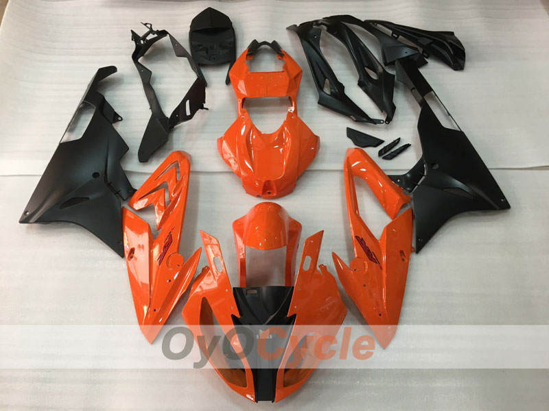 Einspritz-Verkleidungssatz für BMW S1000RR 15-16 - Orange, Schwarz - Werksstil #OYO87904550