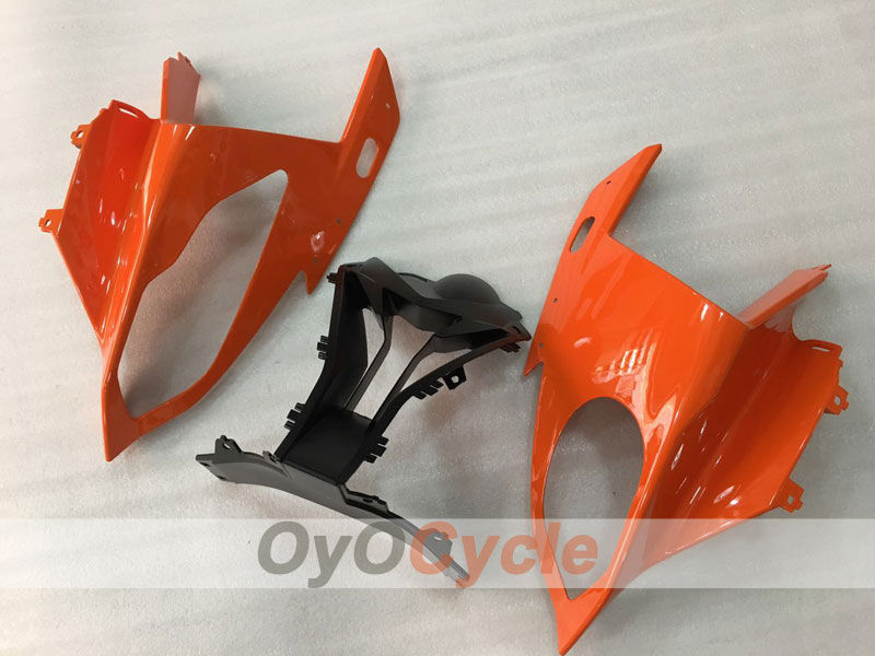 Einspritz-Verkleidungssatz für BMW S1000RR 15-16 - Orange, Schwarz - Werksstil #OYO87904550