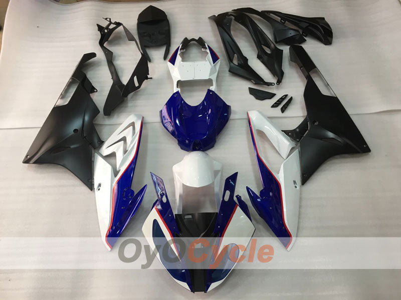 Einspritz-Verkleidungssatz für BMW S1000RR 15-16 - Blau, Weiß, Schwarz - Werksstil #OYO87904558