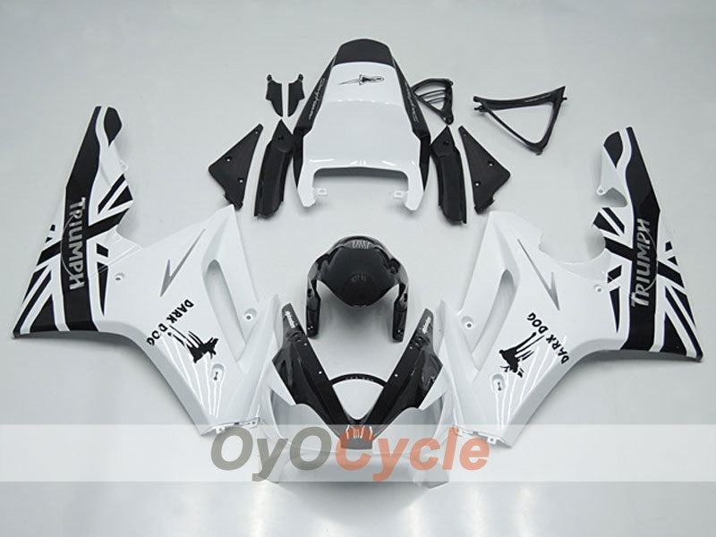 Spritzverkleidungssatz für Triumph Daytona 675, 06-08 - Weiß, Schwarz - Dark Dog #OYO87904572 Hauptbild