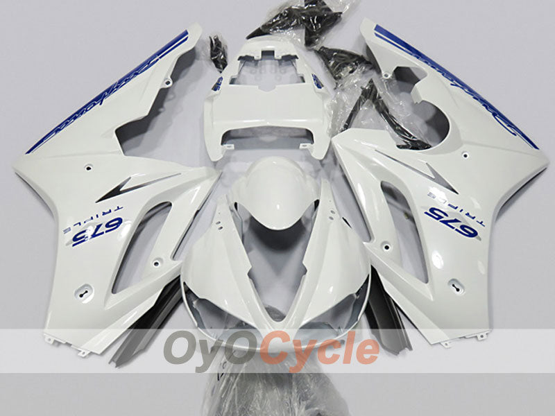 Spritzverkleidungssatz für Triumph Daytona 675, 09-12 - Weiß - Werksdesign #OYO87904574 Hauptbild