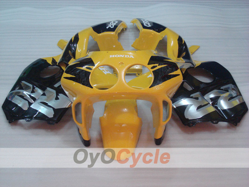 Verkleidungssatz für die CBR250RR 90-94 - Gelb, Schwarz - Werksstil #OYO87904758