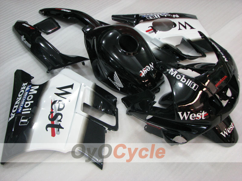 Verkleidungssatz für Honda CBR600 F2, Baujahre 91-94 - Weiß, Schwarz - West #OYO87904769 Hauptbild