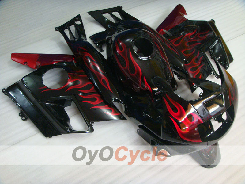 Verkleidungssatz für Honda CBR600 F2, Baujahre 91-94 - Rot, Schwarz - Flame #OYO87904771 Hauptbild