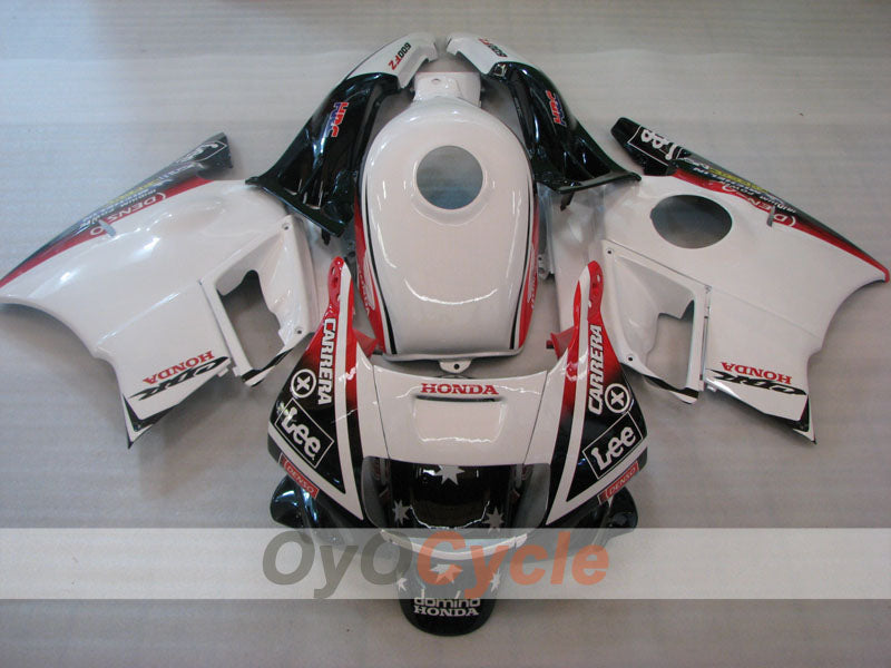 Verkleidungssatz für Honda CBR600 F2, Baujahre 91-94 - Weiß, Schwarz - Lee #OYO87904773