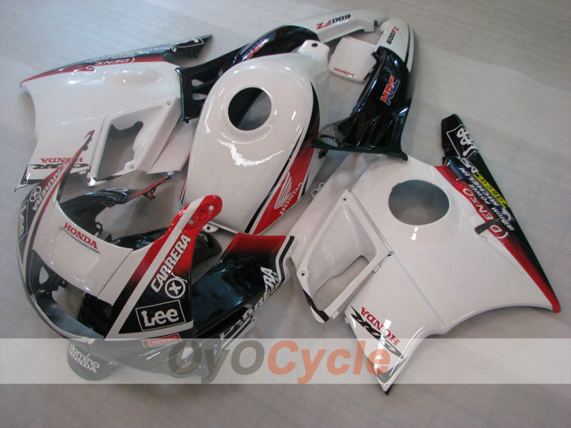Verkleidungssatz für Honda CBR600 F2, Baujahre 91-94 - Weiß, Schwarz - Lee #OYO87904773