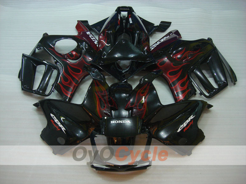 Spritzguss-Verkleidungssatz für CBR600F3, Baujahre 95-96 - Rot, Schwarz - Flame #OYO87904777 Zweitbild