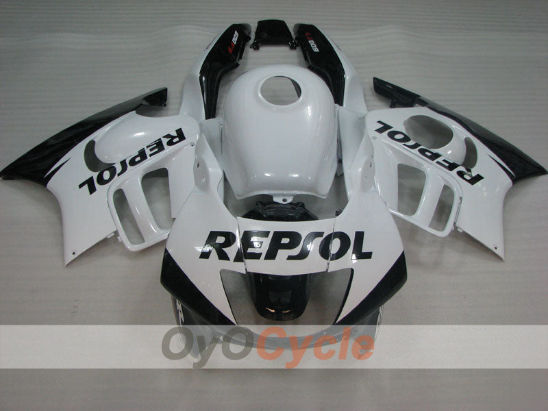 Spritzguss-Verkleidungssatz für CBR600F3, Baujahre 95-96 - Weiß, Schwarz - Repsol #OYO87904779 Zweitbild