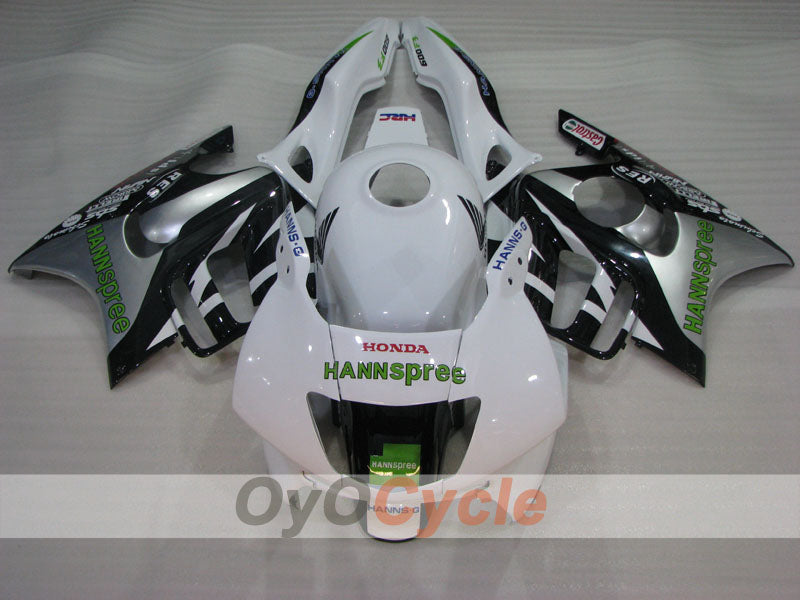 Spritzguss-Verkleidungssatz für CBR600F3, Baujahre 95-96 - Weiß, Schwarz - HANN Spree #OYO87904781 Zweitbild