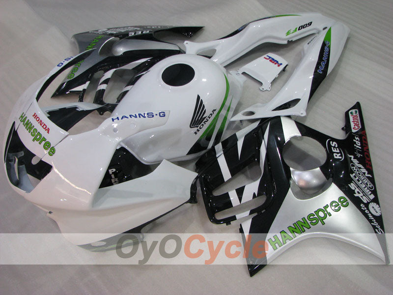 Spritzguss-Verkleidungssatz für CBR600F3, Baujahre 95-96 - Weiß, Schwarz - HANN Spree #OYO87904781 Hauptbild