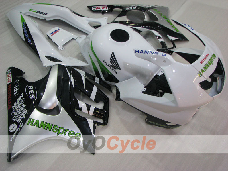 Verkleidungssatz für Einspritzung für 97-98 CBR600F3 - Weiß, Schwarz - HANN Spree #OYO87904803 Hauptbild