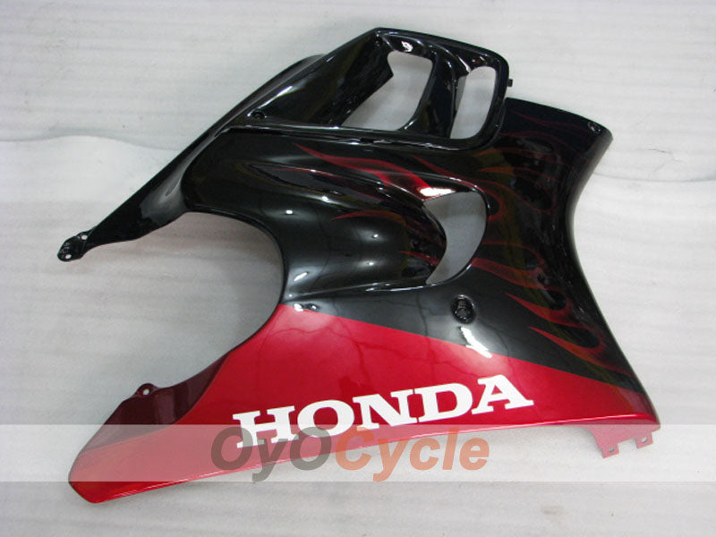 Verkleidungssatz für Einspritzung für CBR600F3 97-98 - Rot, Schwarz - Flamme #OYO87900066