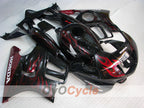 Verkleidungssatz für Einspritzung für CBR600F3 97-98 - Rot, Schwarz - Flamme #OYO87900066