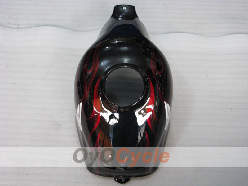 Verkleidungssatz für Einspritzung für CBR600F3 97-98 - Rot, Schwarz - Flamme #OYO87900066