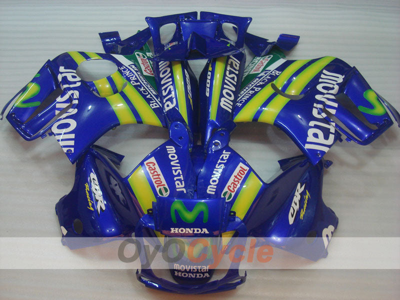 Verkleidungssatz für Einspritzer, CBR600F3 95-96 - Gelb, Blau - Castrol, Movistar #OYO87900023 Zweitbild